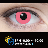 InnoVision Cosplay Halloween Contact Lenses Solid Pink